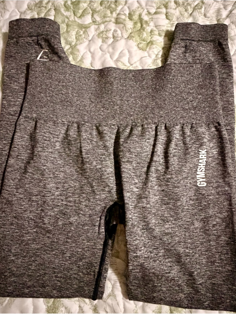 Gymshark Kids Gray Seamless Leggings with Logo